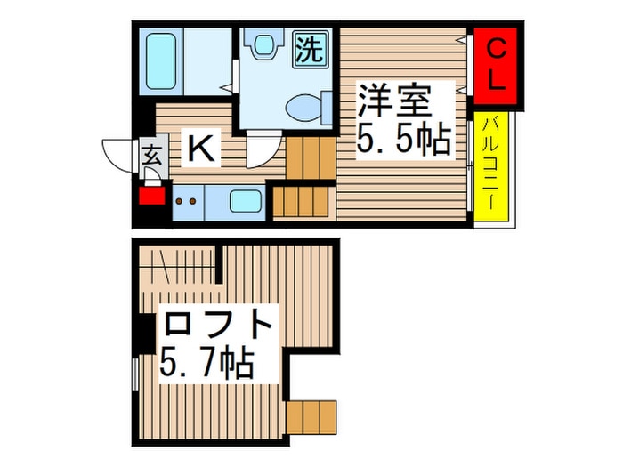 間取り図 La Verita勝田台