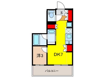 間取図 ﾌﾟﾗｲﾏﾙ中央MINATO