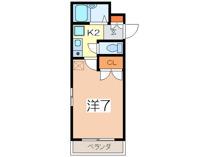 間取図 フォ－ラム登戸