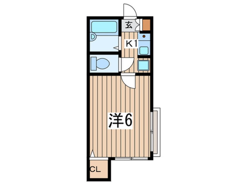 間取図 アイルイン岸谷