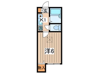 間取図 アイルイン岸谷