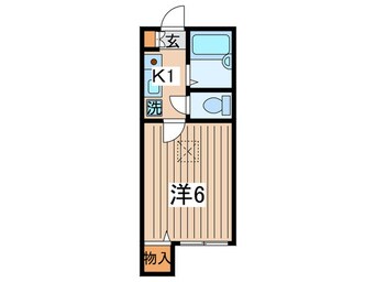 間取図 アイルイン岸谷