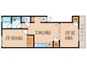 ディアコ－ト 2DKの間取り