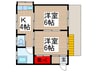 坂口様貸家 2Kの間取り