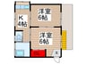 坂口様貸家 2Kの間取り