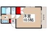 矢作ハイツ 1Kの間取り