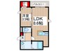 ｒｏｂｏｔ　ｈｏｍｅ　南流山Ⅱ 1LDKの間取り