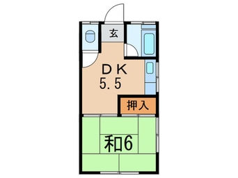 間取図 西五反田コーポ