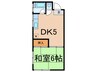 西五反田コーポ 1DKの間取り