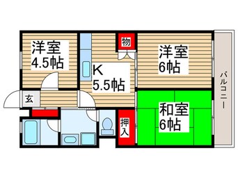 間取図 第２橘ハイツ