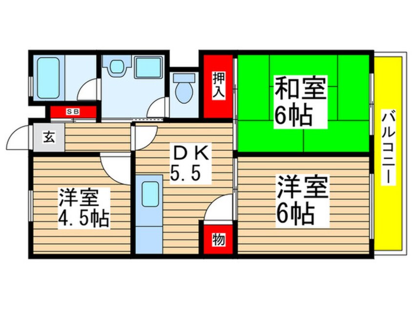 間取図 第２橘ハイツ