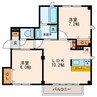 FⅡハウス 2LDKの間取り