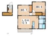 レガーロⅠ 2LDKの間取り