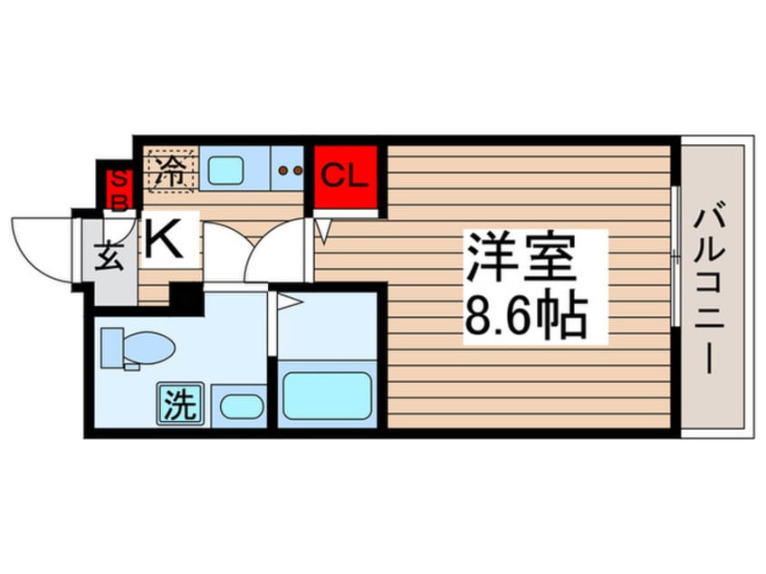 間取図 メイクスアート五反野