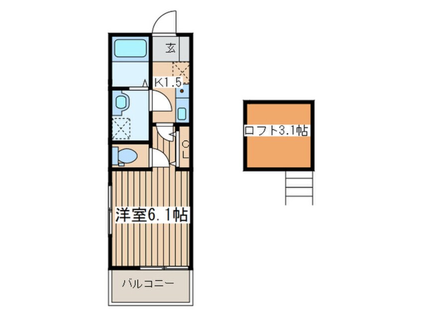 間取図 SKY飛田給