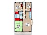 パラマウントマンションズ 3LDKの間取り