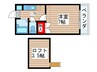 アトレイユＫ 1Kの間取り