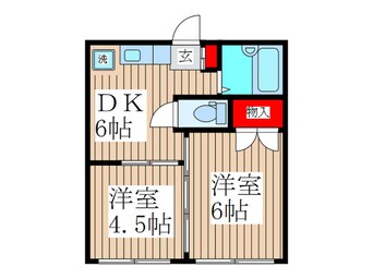 間取図 シャルムスズキⅢ