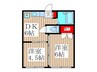 シャルムスズキⅢ 2DKの間取り