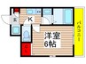 ｴﾙｽﾀﾝｻﾞ本八幡 1Kの間取り