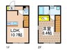 フォルストヴィラ鵠沼 1LDKの間取り