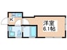プルミエール　よつ木 1Kの間取り
