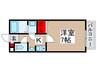 サンコート江戸川台 1Kの間取り