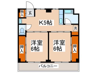 間取図 ビレッジハウス座間５号棟