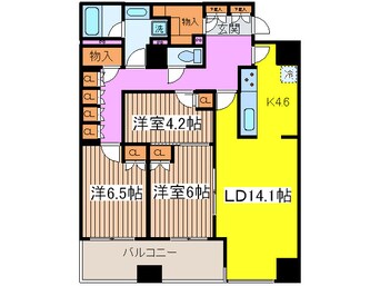 間取図 パークアクシス日本橋ステージ