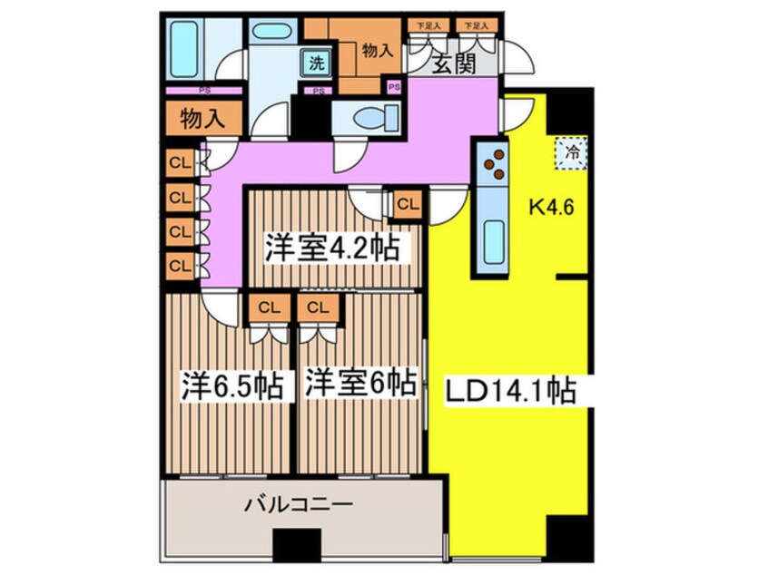 間取図 パークアクシス日本橋ステージ