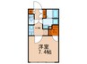 ＬＥＧＡＬＡＮＤ　ＷＡＳＥＤＡ 1Kの間取り