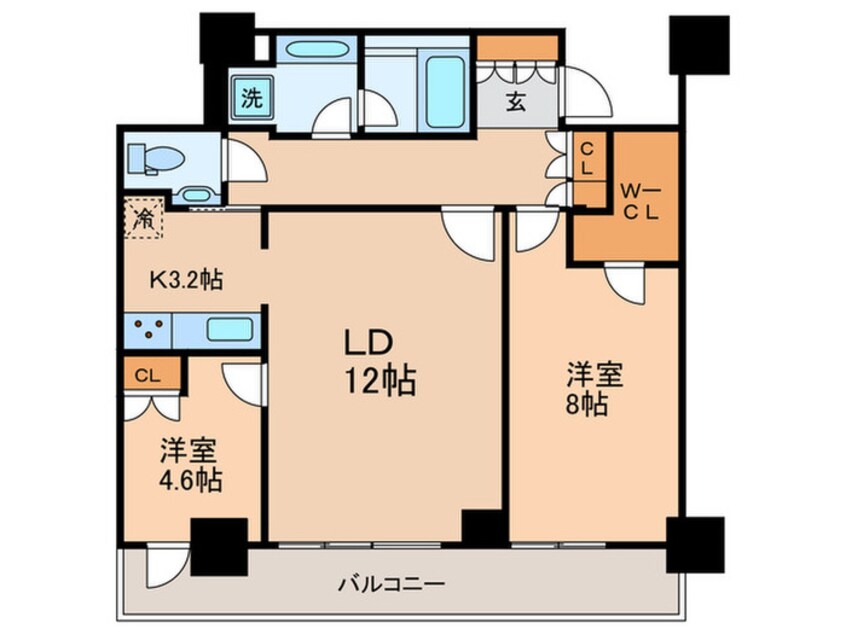 間取図 リエトコ－トアルクスタワ－