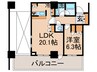 リエトコ－トアルクスタワ－ 1LDKの間取り