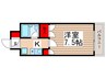 ベルシティ 1Kの間取り
