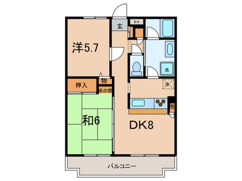 間取図 ユニーブル宮崎台