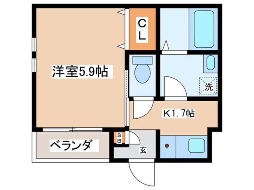 間取図 フレンズ若葉