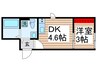 SORA西新井 1DKの間取り