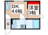 SORA西新井 1DKの間取り