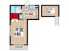 パークサイドハイツ 1Kの間取り