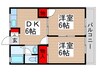 リバ－モ－ト 2DKの間取り