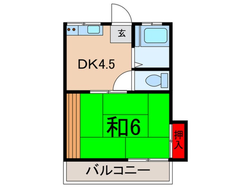 間取図 堤コーポ