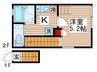 バーミープレイス新小岩 1Kの間取り
