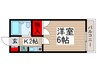 エクセル藤ノ台 1Kの間取り