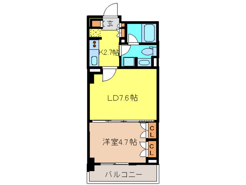 間取図 Ｌａ　Ｄｏｕｃｅｕｒ　浅草橋