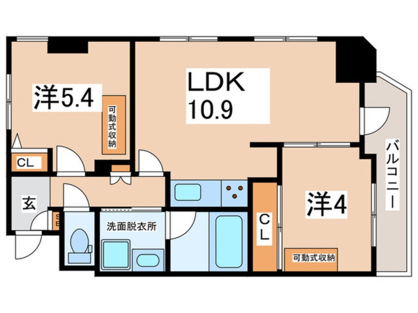 間取図 グローバン板橋（１１０１）