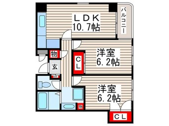 間取図 Ｓ．Ｅ．ＳＱＵＡＲＥ