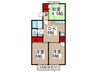 フラワ―ヒル 3DKの間取り