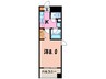 Ｃａｓａ　Ｖｅｒｄｅ 1Kの間取り