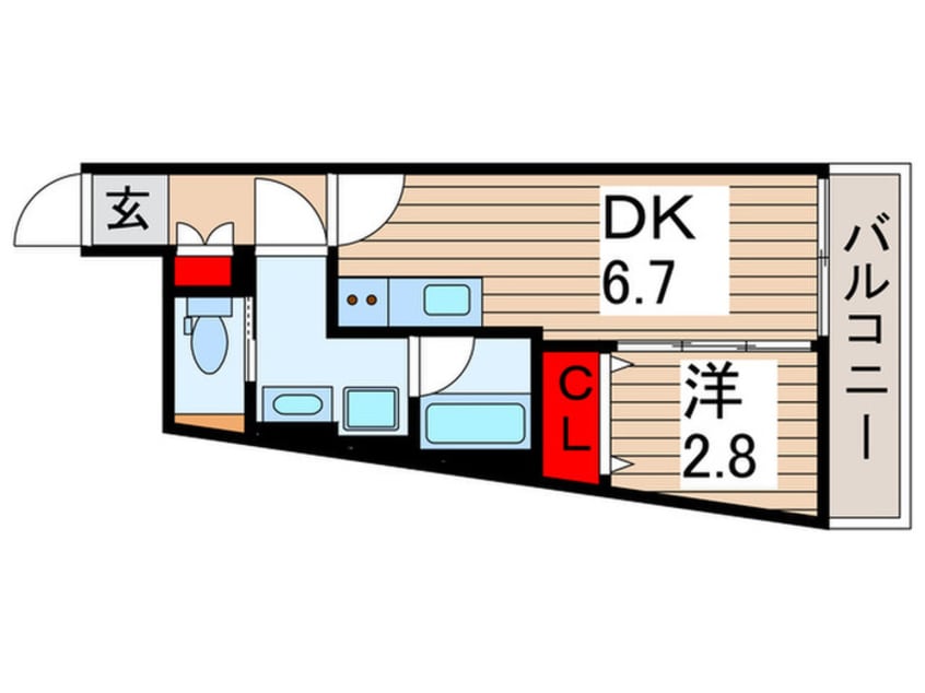 間取図 ミライズ五反野MAXIV