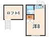 フジイハイツ 1Rの間取り